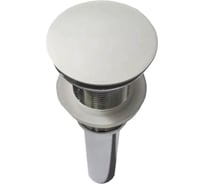 Донный клапан с керамической крышкой VINCEA белая матовая крышка, без перелива DBS-616MW