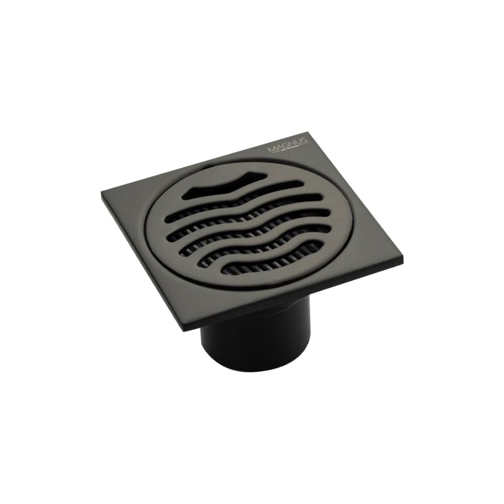 Трап из нержавеющей стали Санакс вертикальный, графит 100x100 d-50мм ...