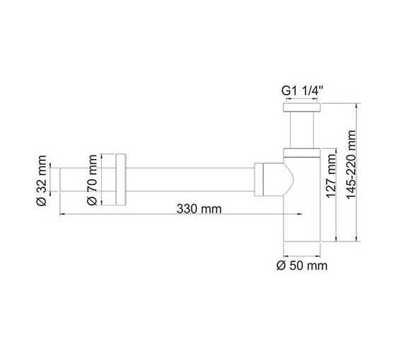 Сифон для раковины WasserKRAFT A070