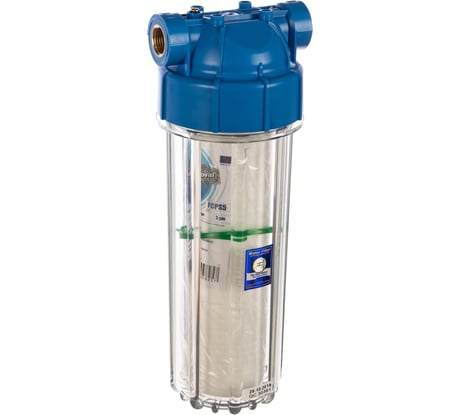 Магистральный фильтр Aquafilter 10SL с воздушным клапаном, латунная резьба 1/2" FHPR12-B1-AQ (кронштейн, ключ, картридж) 548/1