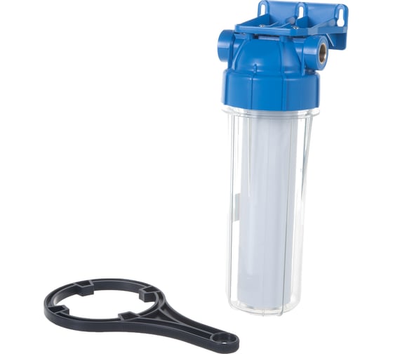 Магистральный фильтр Aquafilter 10SL с воздушным клапаном, латунная резьба 1/2" FHPR12-B1-AQ (кронштейн, ключ, картридж) 548/1