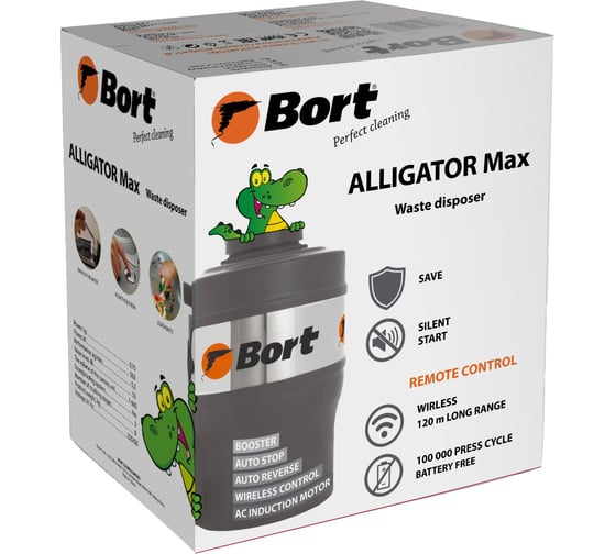 Измельчитель пищевых отходов BORT Alligator Max 93410778 7