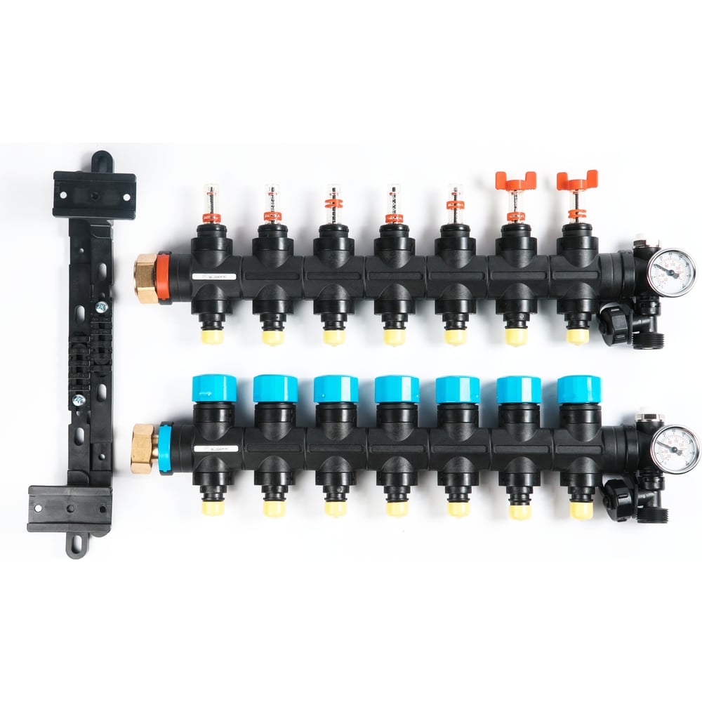 Коллекторная группа с расходомерами Federica Bugatti FB 1\"х3/4\" 7 ...