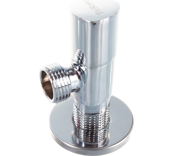 Угловой кран Terma хромированный 1/2 н/н керамический затвор ручка ...