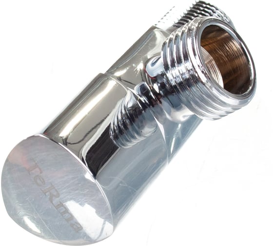 Угловой кран Terma хромированный 1/2 н/н керамический затвор ручка ...