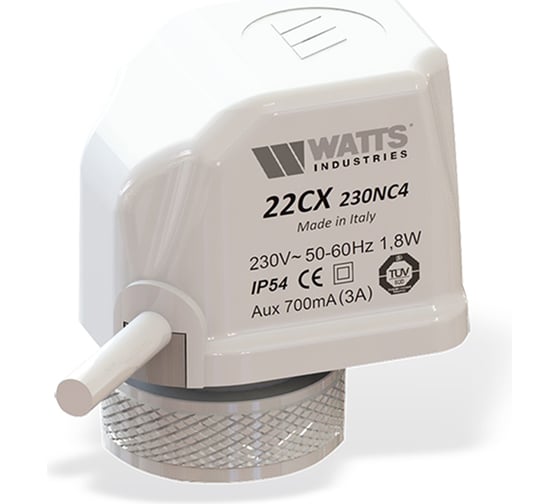 22c привод клапана watts vtz22c 230nc2 5