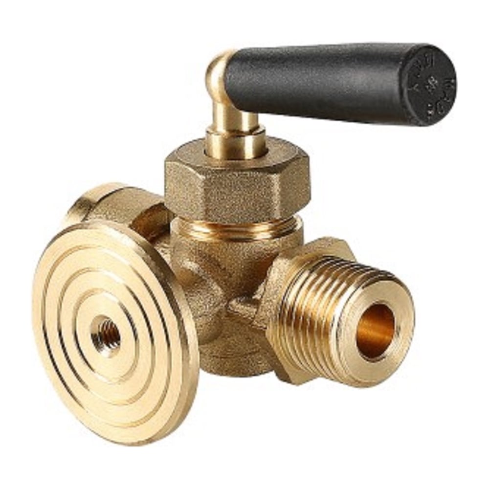 Кран для манометра VALTEC трехходовой, с фланцем, 1/2 VT.1808.RG.04 ...