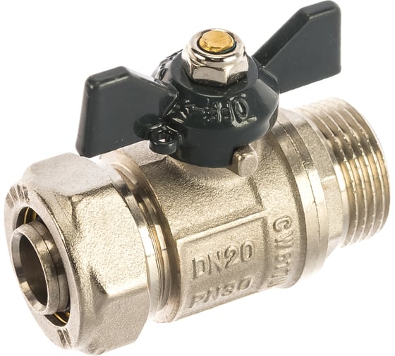 Шаровый кран под металлопластиковую трубу 20х3/4\" ц/ш бант AQUALINK MP ...