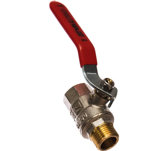 Шаровой кран, стальная рукоятка 1/2 вн.-нар. Valtec BASE VT.215.N.04 в ...