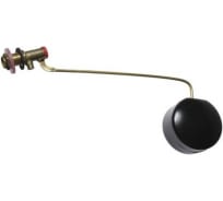 Латунный клапан для бачка с оцинкованной тягой и поплавком MasterProf MP-У ИС.130704