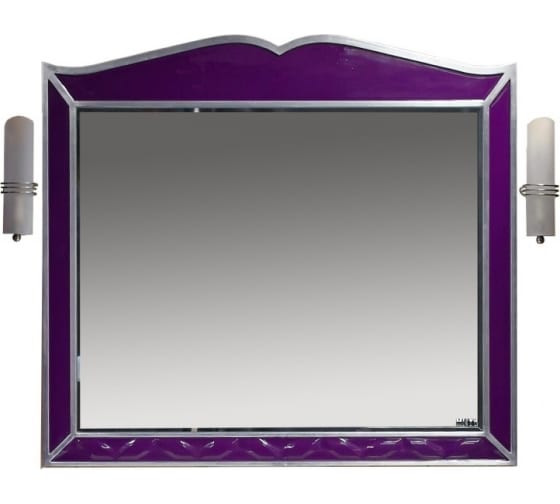 Зеркало Misty Анжелика -100 сиреневое, сусальное серебро Л-Анж02100-411Св в...