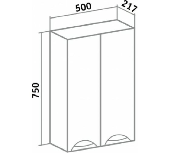 Шкаф runo кредо 50