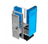 Туалетная кабина ToyPek синяя, разобранная 01