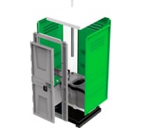 Туалетная кабина ToyPek зеленая, разобранная 02