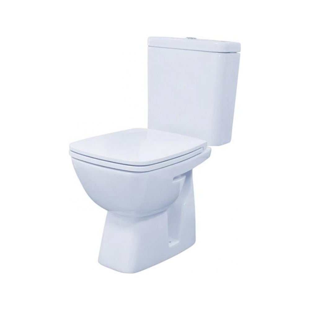 Унитаз-компакт Santek Нео Лайт косой выпуск, 2 режима, сиденье DP Slim ...