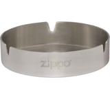 Пепельница ZIPPO нержавеющая сталь, серебристая с фирменным логотипом, матовая, диаметр 10 см 121512