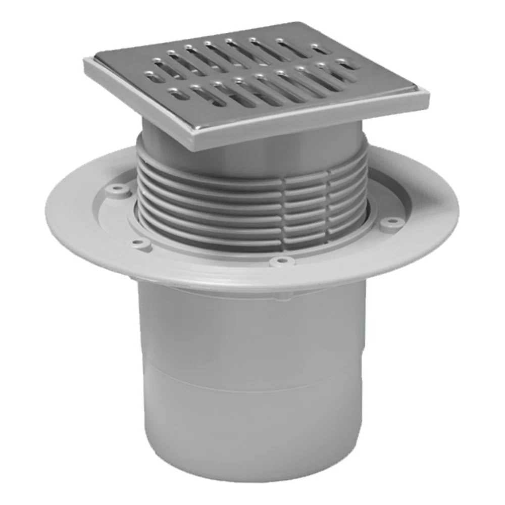 Трап для ванн McAlpine вертикальный, d110, регулируемый (с сухим ...