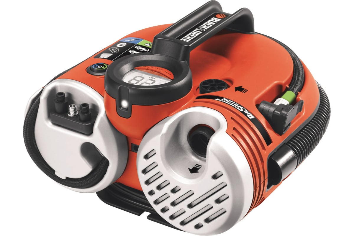 Автомобильный компрессор black decker