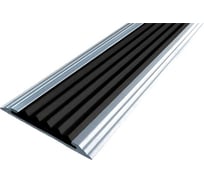 Противоскользящая алюминиевая полоса ООО Элитпроф ECO 42 мм, с черной вставкой, 3 м АНСП 42 С 300 РЧ