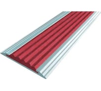 Противоскользящая алюминиевая полоса ООО Элитпроф ECO 42 мм, с красной вставкой, 2,7 м АНСП 42 С 270 РК