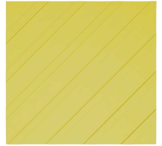 Тактильная плитка ТЕХНОЛОГИЯ 500х500х40 диагональные рифы, композит, желтая 00-00007127 1