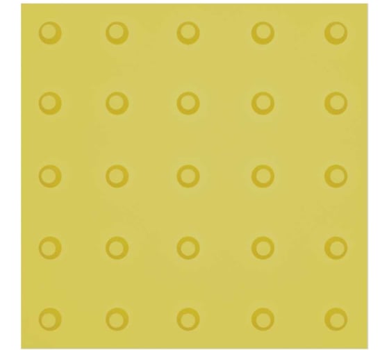 Тактильная плитка ТЕХНОЛОГИЯ 500х500х40 конусные рифы в линейном порядке, композит, желтая 00-000071 00-00007124 1
