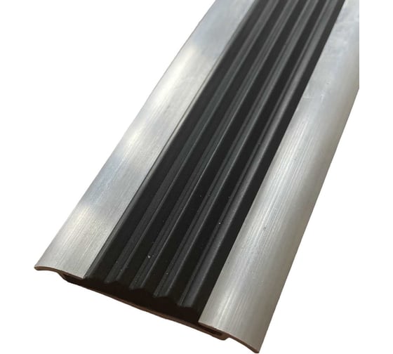 Полоса ECO ООО ЭлитПроф противоскол. алюм. 42 мм, с серой, 0,9 м. АНСП 42 С 90 РС 1