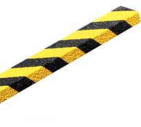 Противоскользящий профиль Mehlhose GmbH из стеклопластика, уголок, размер 46 Grit, среднее (крупное) зерно, цвет желто-черный, 70х600х30 мм GTMW0700600