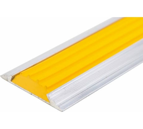 Прямая тактильная лента в алюминиевом профиле ПластФактор 1 м, 3 шт. 4630027112675