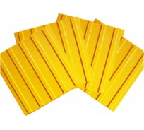 Тактильная плитка ПластФактор продольный риф, 300x300 мм (ПВХ) 5h4мм, набор 4 шт. 4630027112804