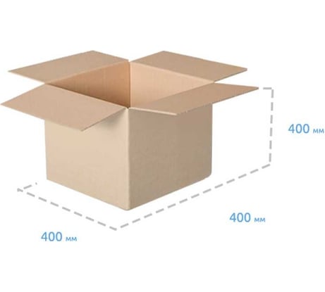 Картонная коробка ООО Павлово-Посадский Гофрокомбинат 400х400х400 мм Т-23 С 140156