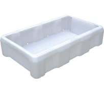 Рыбный ящик п/э 825x500x190 белый морозостойкий Тара.ру 00400