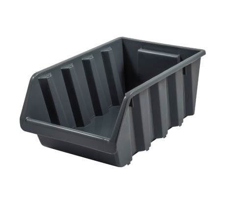 Ящик Blocker п/п 245х170х125 мм вкладываемый, штабелируемый цв. серый, 31405