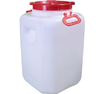 Квадратная бочка Радиан 50 л, белая 4607168315432