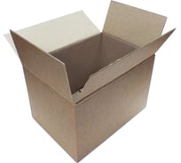 Четырехклапанная коробка КОМУПАК 380x304x285 мм, Т-22, 20 шт. бурый Гофроящик 380х304х285 Т-22 бур.