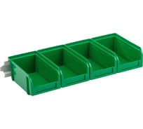 Настенный органайзер СТЕЛЛА-ТЕХНИК 4 зеленых ящика v-1 V-1-440-зеленый