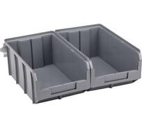 Настенный органайзер СТЕЛЛА-ТЕХНИК 2 серых ящика v-3 V-3-440-серый