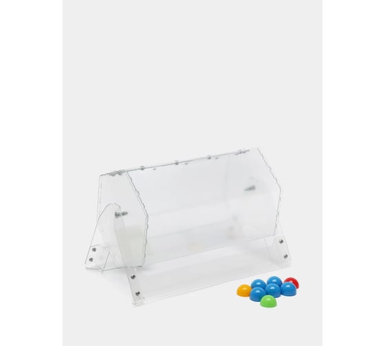 Лототрон для розыгрыша лотереи CRYSTAL-BOX игра +100 шариков в подарок. 20x30 см loto1+100