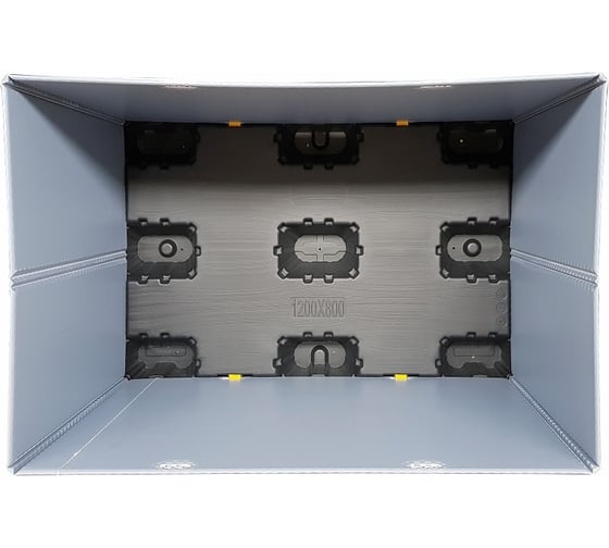 Складной контейнер с фиксаторами стенки Пластик Система Uni-Pack 1200x800x820 мм 1208.1