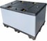 Складной контейнер с фиксаторами стенки Пластик Система Uni-Pack 1200x800x870 мм 1208.2 1