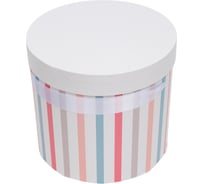 Круглая коробка для цветов, подарков и хранения Cartonnage PKR.14.13.10.Kr
