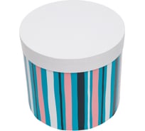 Круглая коробка для цветов, подарков и хранения Cartonnage PKR.14.13.6.10.Kr