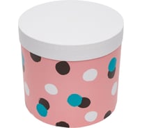 Круглая коробка для цветов, подарков и хранения Cartonnage PKR.14.13.10.6.Kr