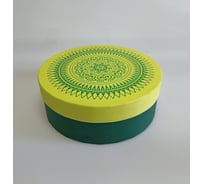 Круглая коробка для цветов, подарков и хранения Cartonnage KHM.01.9.7.Kr