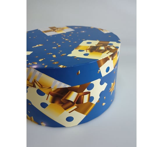 Круглая коробка для цветов, подарков и хранения Cartonnage PKB.07.6.13.Kr