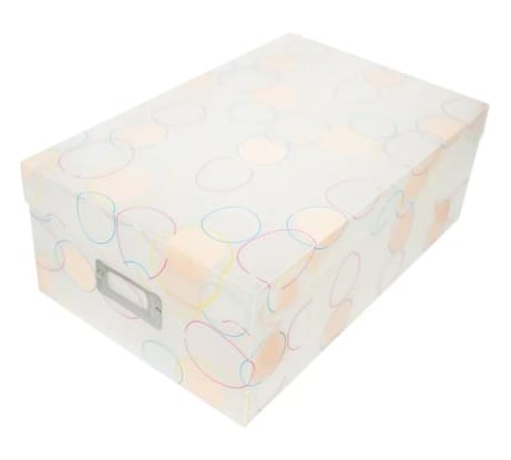 Большой складной бокс с крышкой для хранения вещей PATERRA 35х23х13 см 402-449