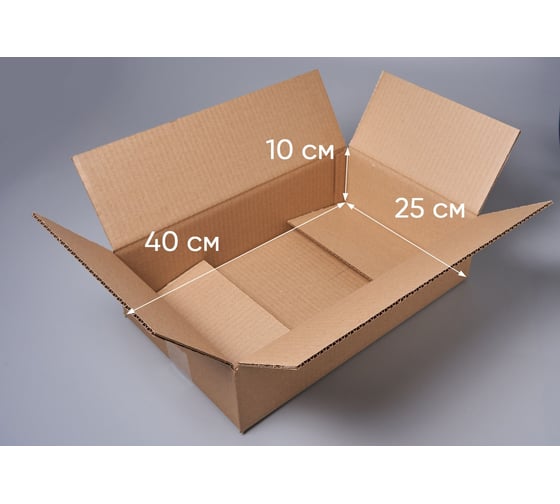 Картонная коробка PACK INNOVATION 40x25x10 см, 10 л, 100 шт. IP0GK00402510-100