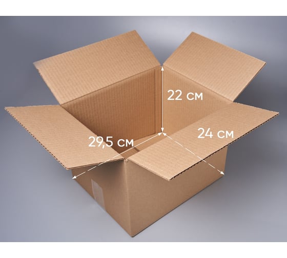 Картонная коробка PACK INNOVATION 29.5x24x22 см, 15.6 л, 30 шт. IP0GK003024522-30