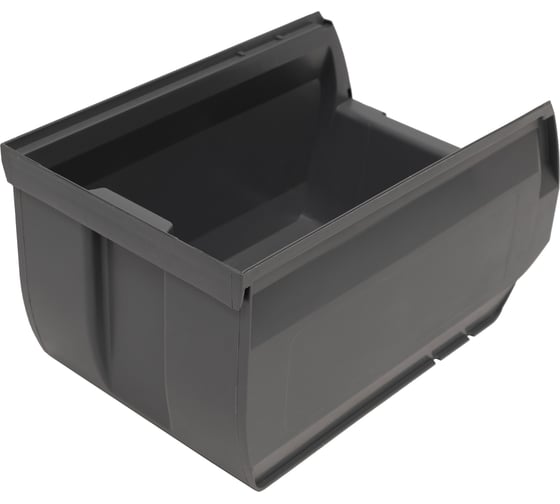 Ящик Gigant 250x150x130 ПП темно-серый 32076