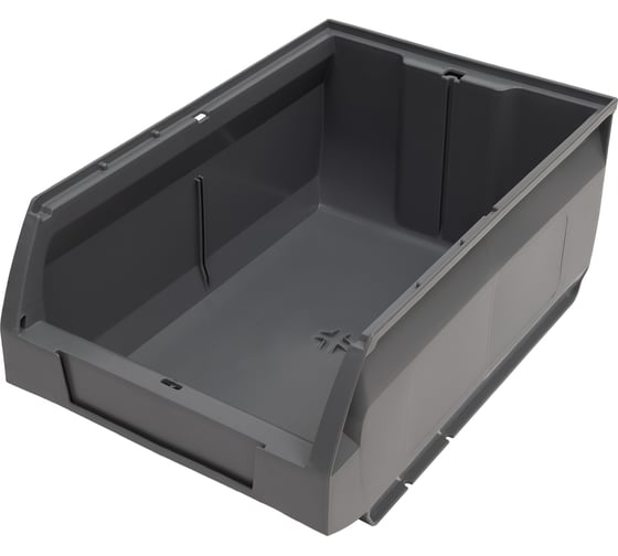 Ящик Gigant 350x230x150 ПП темно-серый 32081